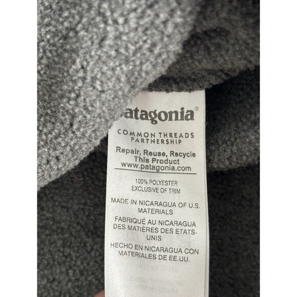 Patagonia Synchilla Snap-T Fleece Pullover Mens Small Dark Gray EUC - Picture 6 of 8